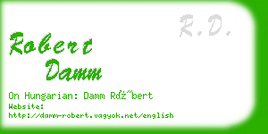 robert damm business card